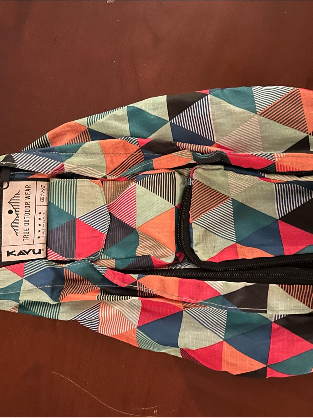 Kavu Geometric Multi-Color Sling Bag